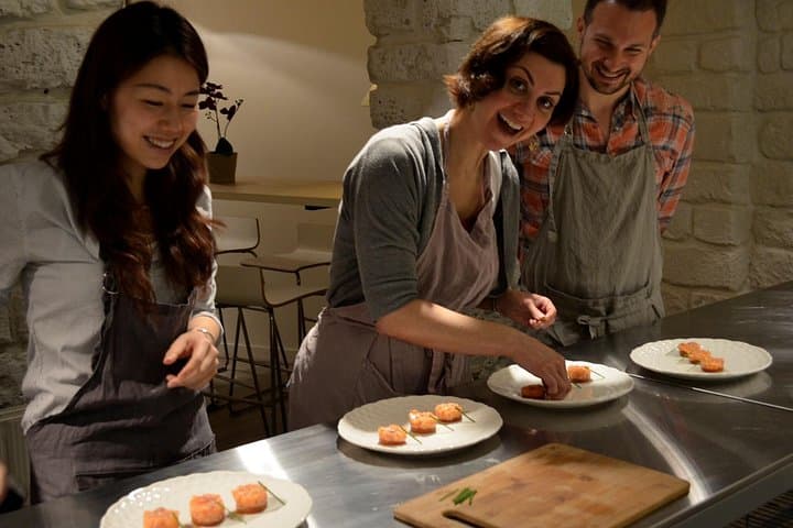Paris Evening Cooking Class French Dinner and Market Visit Option — photo 4