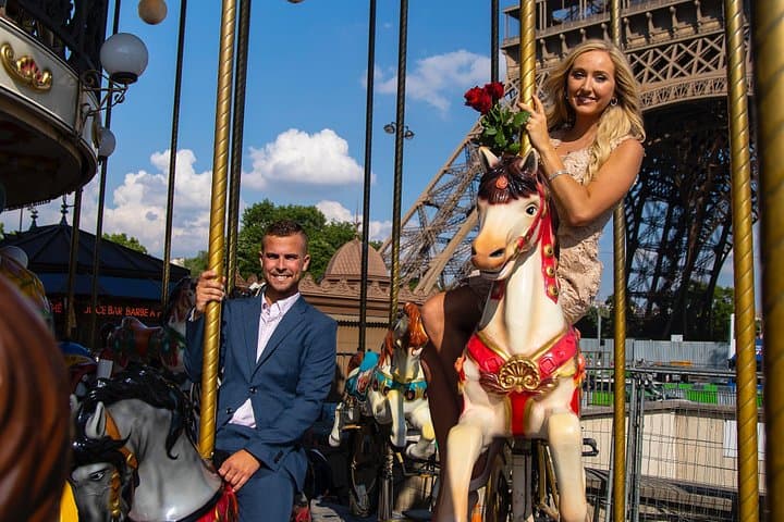 Proposal in Paris at the Eiffel Tower with Photoshoot & Video — photo 3