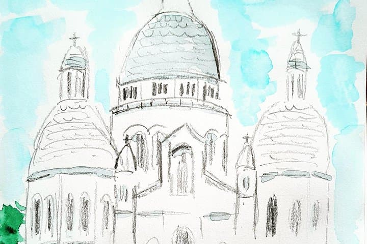 Drawing workshop / creative notebook during an unusual walk in Montmartre — photo 2