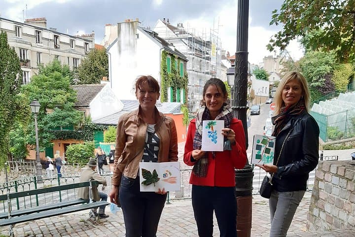 Drawing workshop / creative notebook during an unusual walk in Montmartre — photo 3