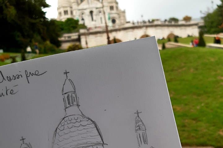 Drawing workshop / creative notebook during an unusual walk in Montmartre — photo 4