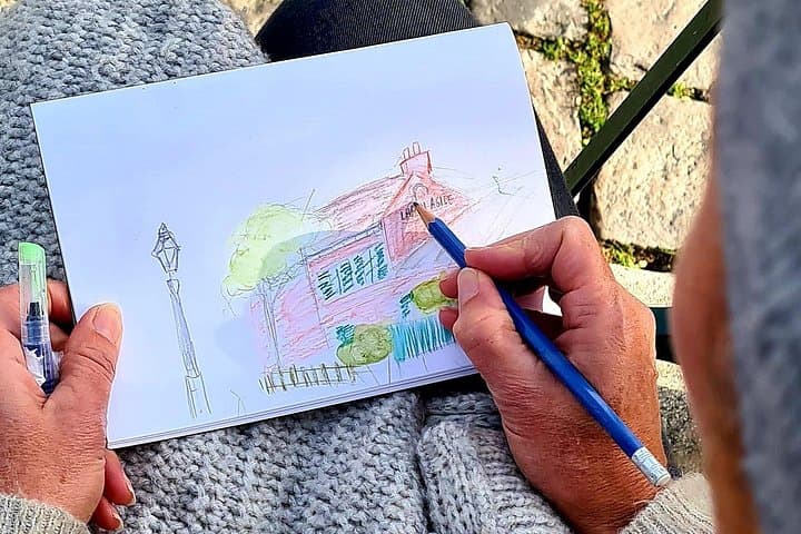 Drawing workshop / creative notebook during an unusual walk in Montmartre — photo 7