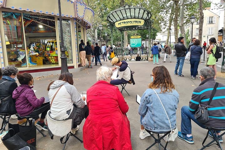 Drawing workshop / creative notebook during an unusual walk in Montmartre — photo 8