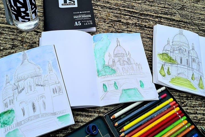 Drawing workshop / creative notebook during an unusual walk in Montmartre — photo 9