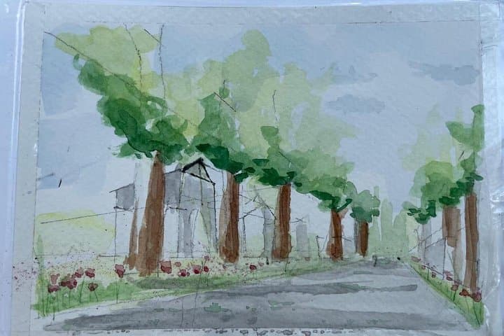 Père Lachaise Cemetery Art: Watercolor Postcard Workshop in Paris — photo 7