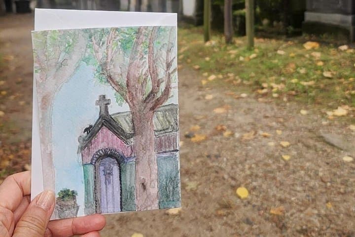 Père Lachaise Cemetery Art: Watercolor Postcard Workshop in Paris — photo 9