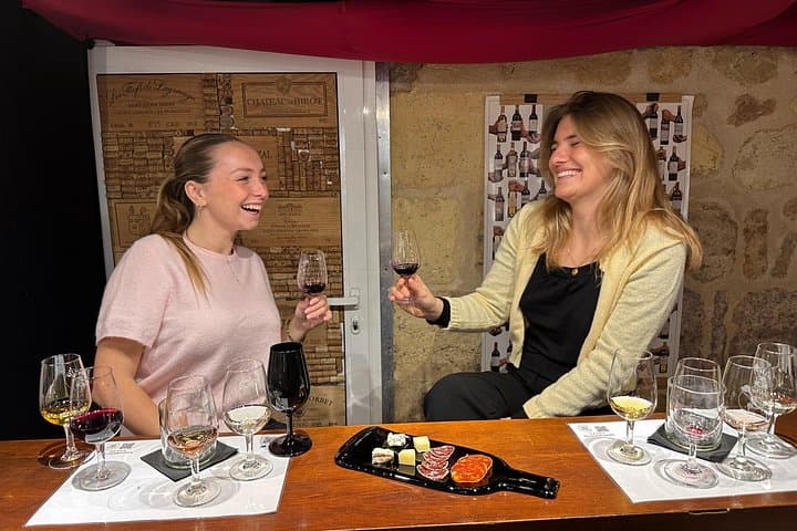 Tasting of Bordeaux red wines, wine and charcuterie pairings