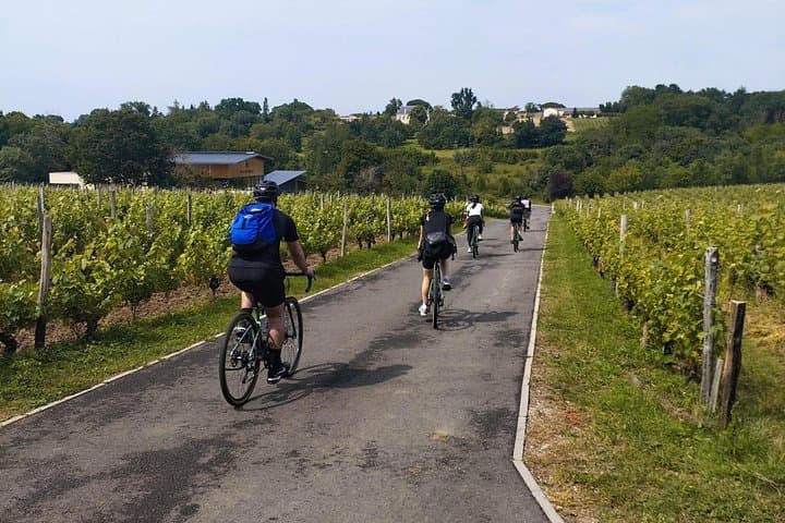 Bordeaux Monuments, Vineyards & winery stop Gravel Bike Tour