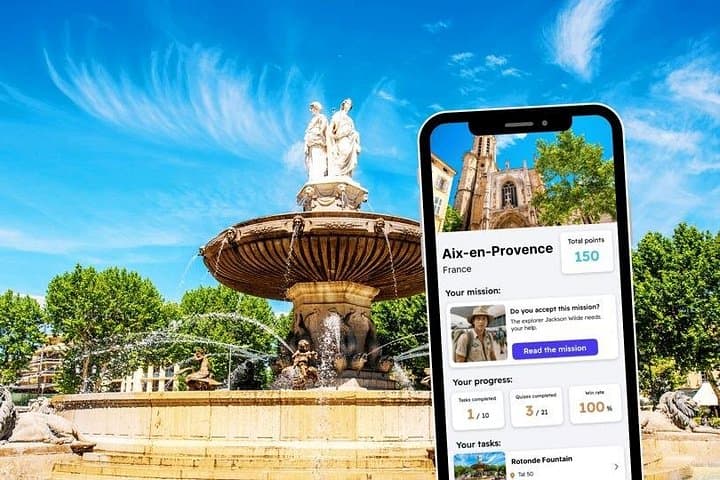 Aix-en-Provence Exploration Game and City Tour on your Phone