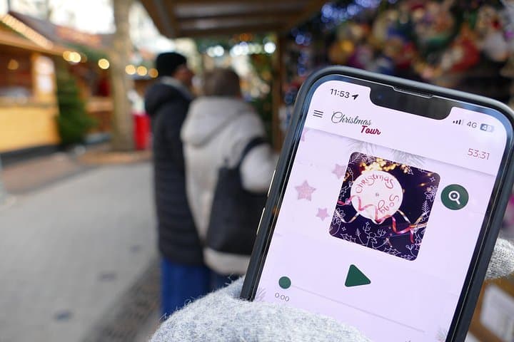Unusual track game on Christmas markets in Montpellier
