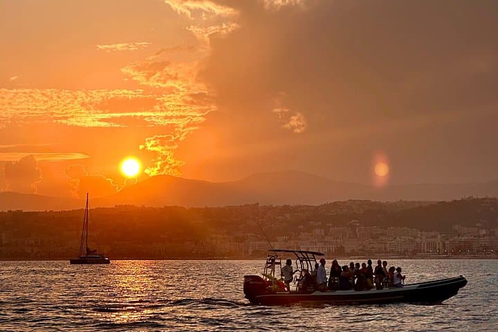 Sunset Bliss: Boat Excursion with Aperitif on French Riviera