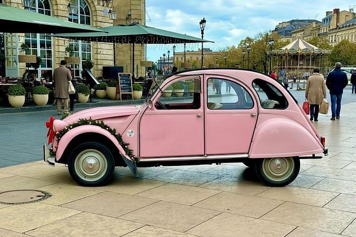 Christmas illuminations in 2CV - With 2 Presents (Food + goodies)