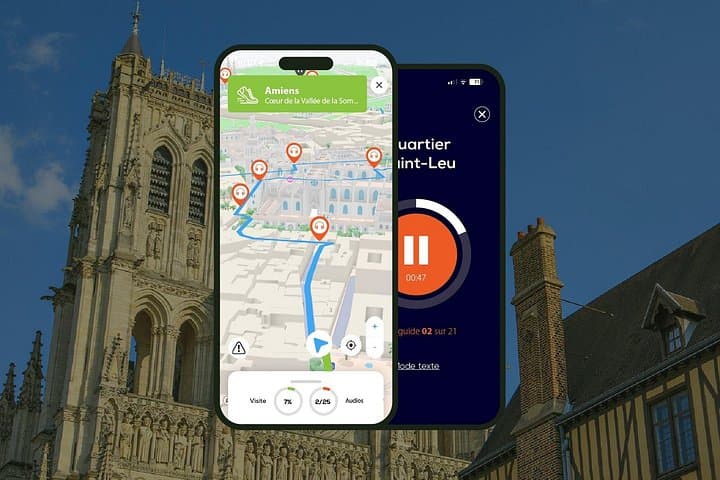 Amiens Audio Guided Walking Tour 3h15 and 27 Audio Comments