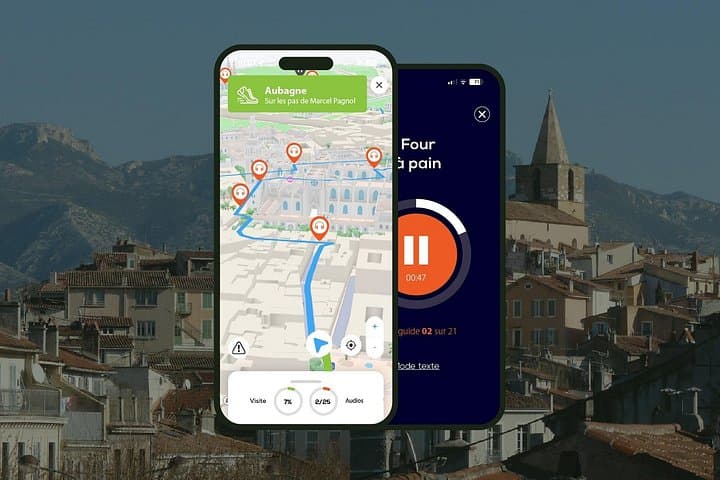 Aubagne Audio guided walking tour 1h00 and 18 audio comments