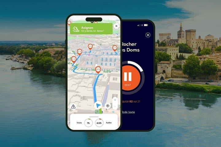Avignon Audio Guided Walking Tour 2h10 and 27 Audio Comments